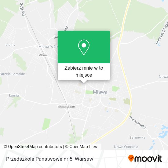 Mapa Przedszkole Państwowe nr 5