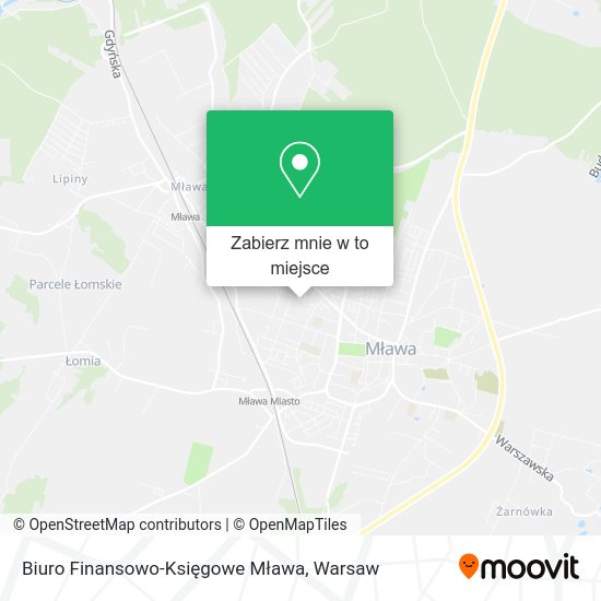 Mapa Biuro Finansowo-Księgowe Mława