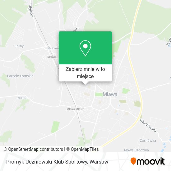 Mapa Promyk Uczniowski Klub Sportowy