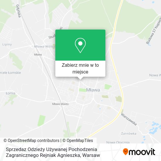 Mapa Sprzedaz Odzieży Używanej Pochodzenia Zagranicznego Rejniak Agnieszka