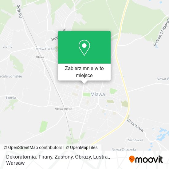 Mapa Dekoratornia. Firany, Zasłony, Obrazy, Lustra.