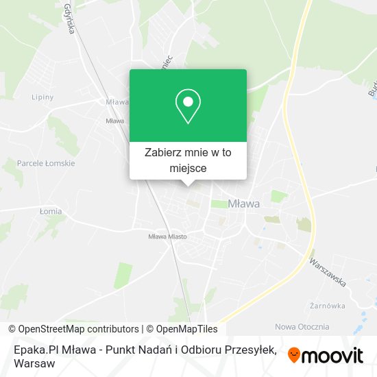 Mapa Epaka.Pl Mława - Punkt Nadań i Odbioru Przesyłek