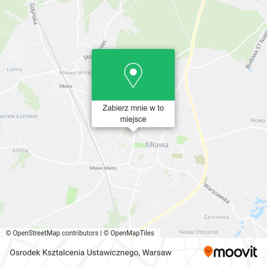 Mapa Osrodek Ksztalcenia Ustawicznego