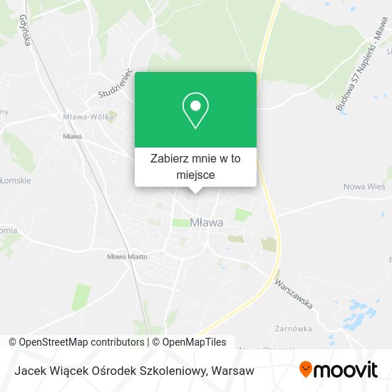 Mapa Jacek Wiącek Ośrodek Szkoleniowy