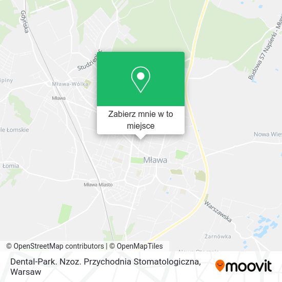 Mapa Dental-Park. Nzoz. Przychodnia Stomatologiczna