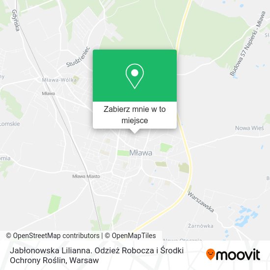 Mapa Jabłonowska Lilianna. Odzież Robocza i Środki Ochrony Roślin