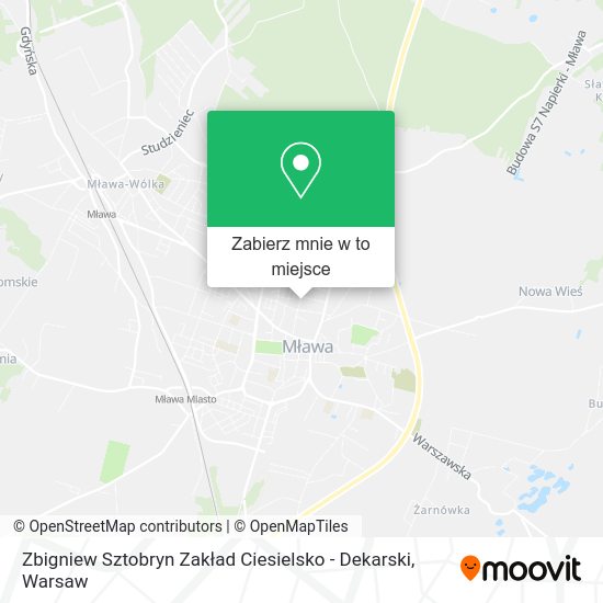 Mapa Zbigniew Sztobryn Zakład Ciesielsko - Dekarski