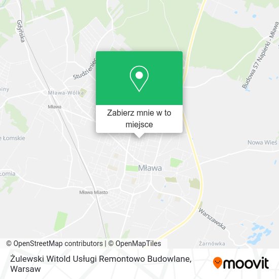 Mapa Żulewski Witold Usługi Remontowo Budowlane