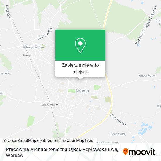 Mapa Pracownia Architektoniczna Ojkos Pepłowska Ewa