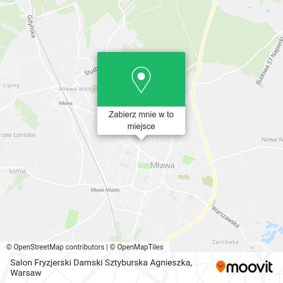 Mapa Salon Fryzjerski Damski Sztyburska Agnieszka