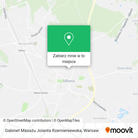 Mapa Gabinet Masażu Jolanta Rzemieniewska