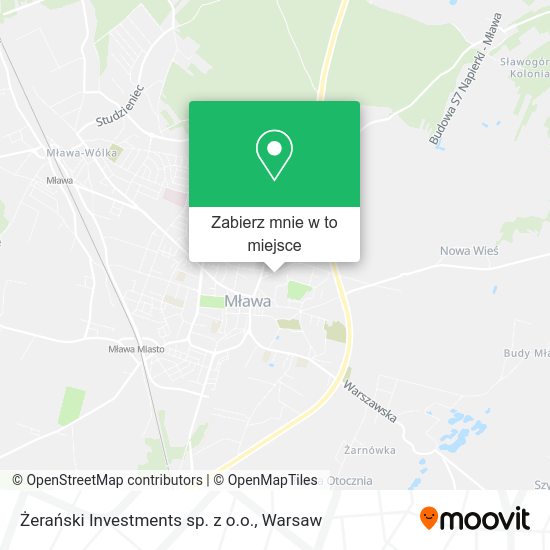 Mapa Żerański Investments sp. z o.o.