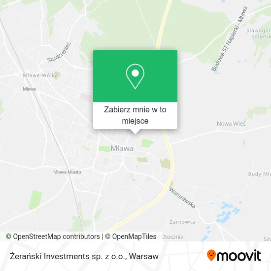 Mapa Żerański Investments sp. z o.o.