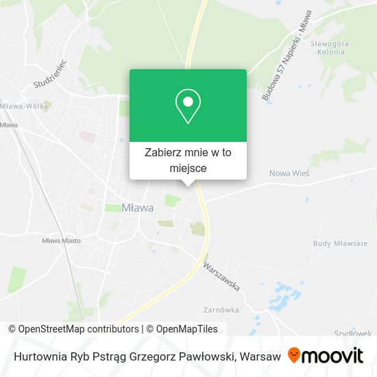 Mapa Hurtownia Ryb Pstrąg Grzegorz Pawłowski