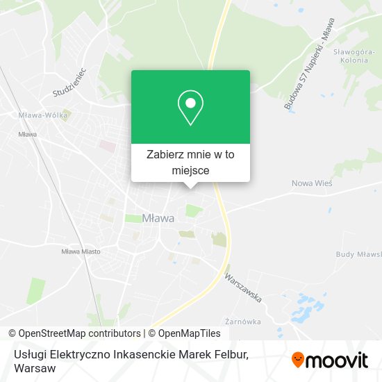 Mapa Usługi Elektryczno Inkasenckie Marek Felbur