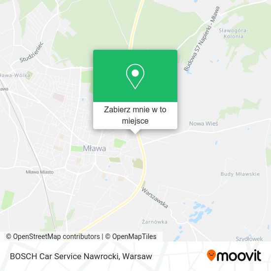 Mapa BOSCH Car Service Nawrocki