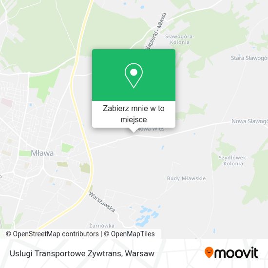 Mapa Uslugi Transportowe Zywtrans