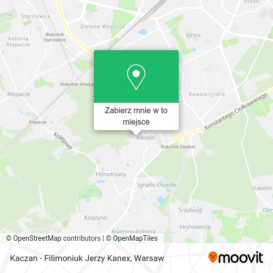 Mapa Kaczan - Filimoniuk Jerzy Kanex