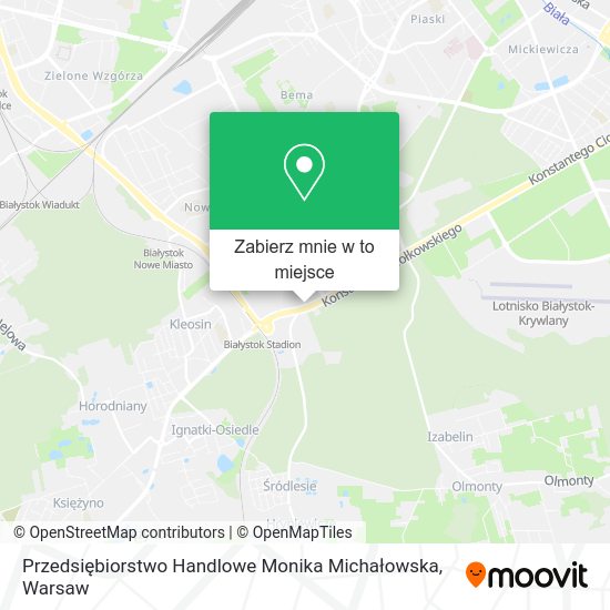 Mapa Przedsiębiorstwo Handlowe Monika Michałowska