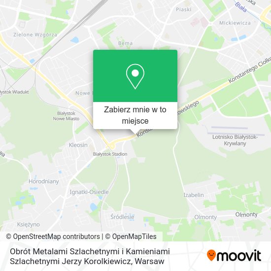 Mapa Obrót Metalami Szlachetnymi i Kamieniami Szlachetnymi Jerzy Korolkiewicz