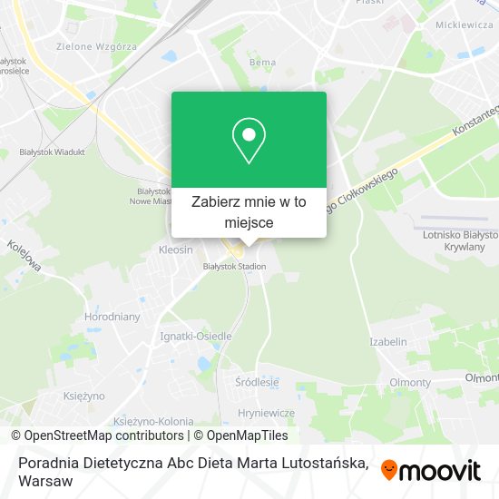 Mapa Poradnia Dietetyczna Abc Dieta Marta Lutostańska