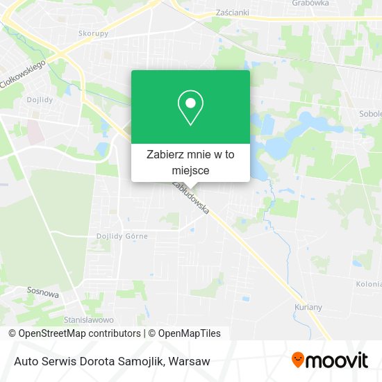 Mapa Auto Serwis Dorota Samojlik