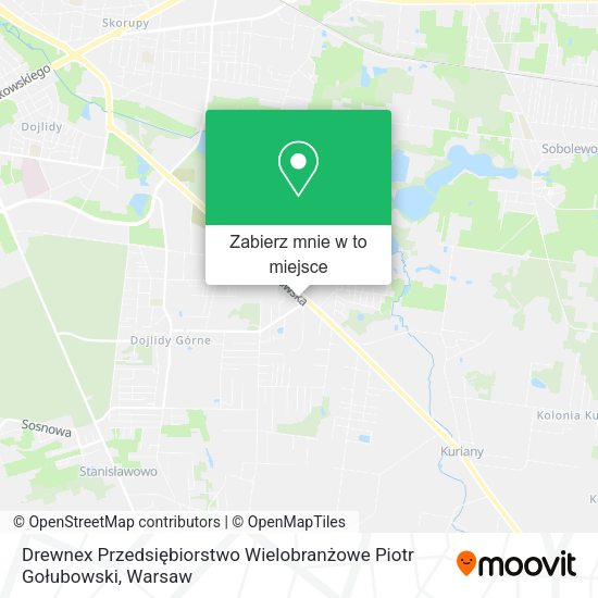 Mapa Drewnex Przedsiębiorstwo Wielobranżowe Piotr Gołubowski