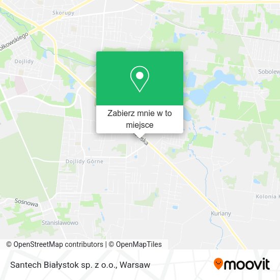 Mapa Santech Białystok sp. z o.o.