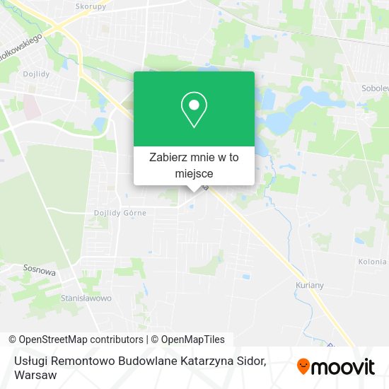 Mapa Usługi Remontowo Budowlane Katarzyna Sidor