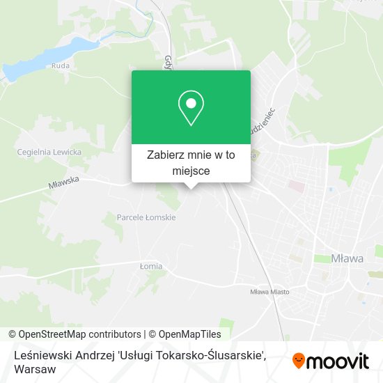 Mapa Leśniewski Andrzej 'Usługi Tokarsko-Ślusarskie'