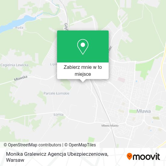 Mapa Monika Gralewicz Agencja Ubezpieczeniowa