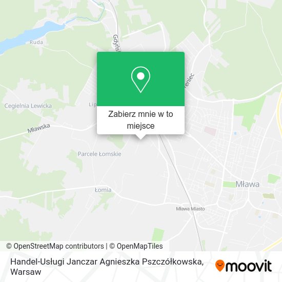 Mapa Handel-Usługi Janczar Agnieszka Pszczółkowska