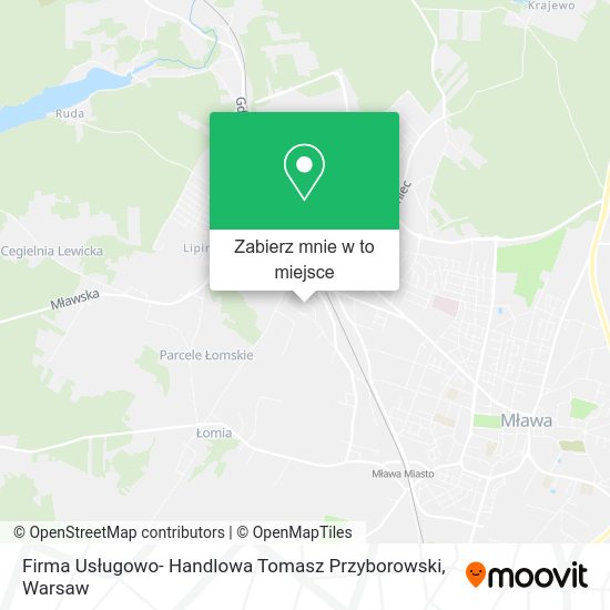 Mapa Firma Usługowo- Handlowa Tomasz Przyborowski