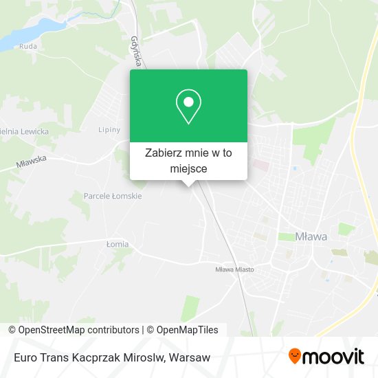 Mapa Euro Trans Kacprzak Miroslw