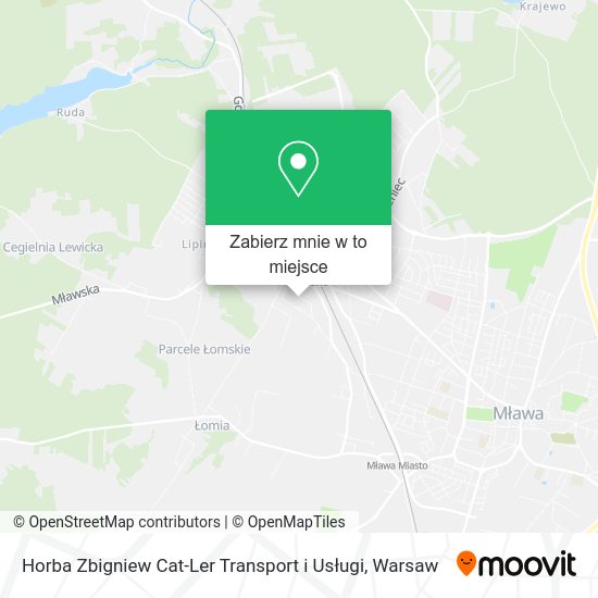 Mapa Horba Zbigniew Cat-Ler Transport i Usługi