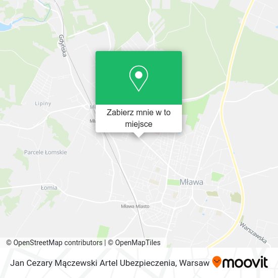 Mapa Jan Cezary Mączewski Artel Ubezpieczenia