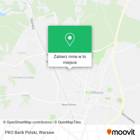 Mapa PKO Bank Polski