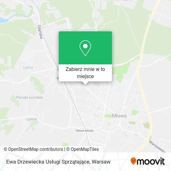 Mapa Ewa Drzewiecka Usługi Sprzątające