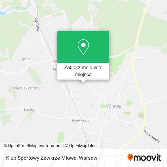 Mapa Klub Sportowy Zawkrze Mława