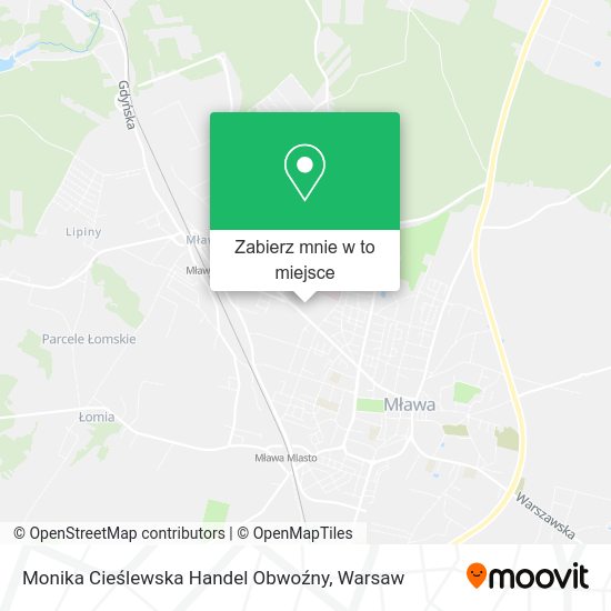 Mapa Monika Cieślewska Handel Obwoźny