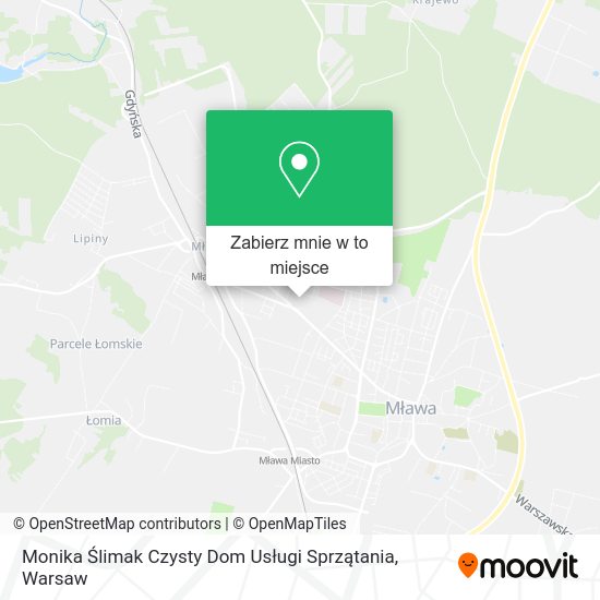 Mapa Monika Ślimak Czysty Dom Usługi Sprzątania