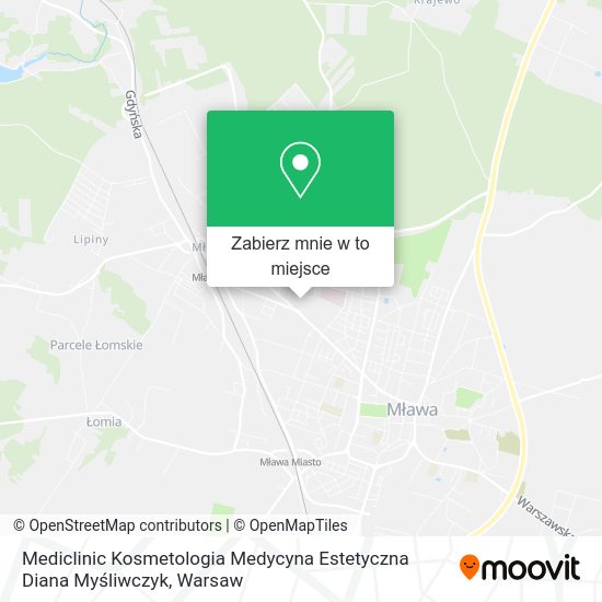 Mapa Mediclinic Kosmetologia Medycyna Estetyczna Diana Myśliwczyk