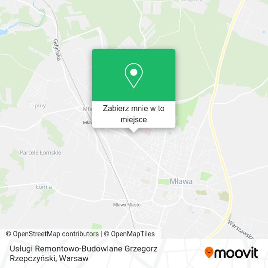 Mapa Usługi Remontowo-Budowlane Grzegorz Rzepczyński