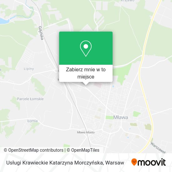 Mapa Usługi Krawieckie Katarzyna Morczyńska