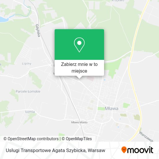 Mapa Usługi Transportowe Agata Szybicka