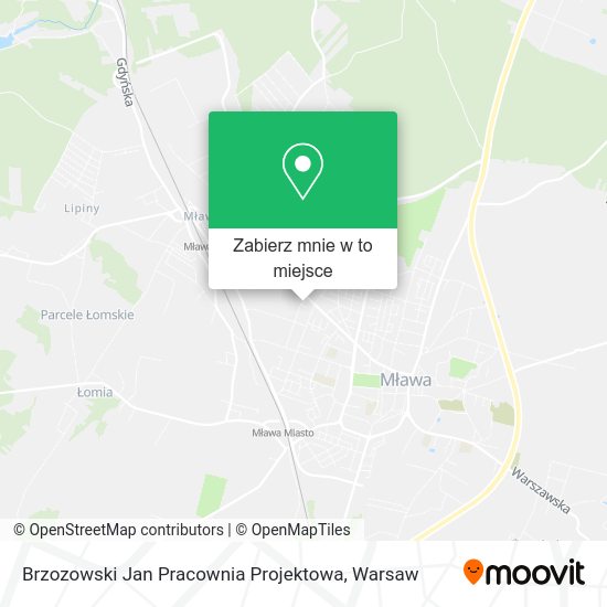 Mapa Brzozowski Jan Pracownia Projektowa