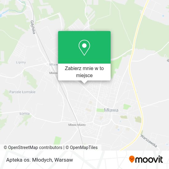 Mapa Apteka os. Młodych