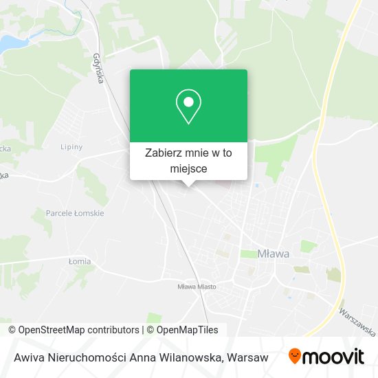 Mapa Awiva Nieruchomości Anna Wilanowska