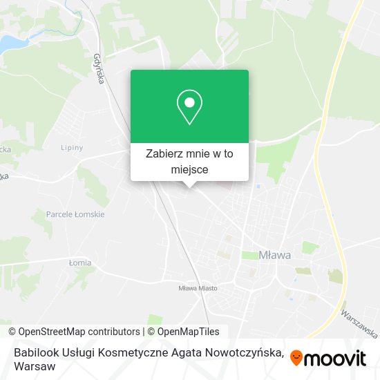 Mapa Babilook Usługi Kosmetyczne Agata Nowotczyńska