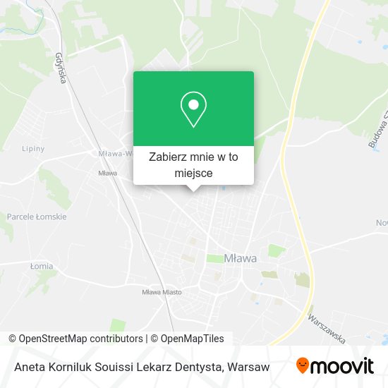 Mapa Aneta Korniluk Souissi Lekarz Dentysta